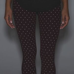 Lululemon Pace Rival Crop Night Fall Bordeaux Drama Gold / Bordeaux Drama